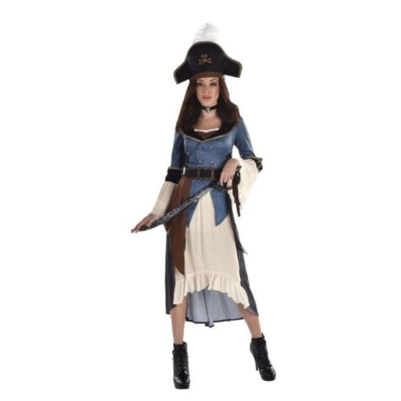 Womens Pirate Maiden Costume Dress S Gasparilla Cosplay Halloween Disney cruise - Picture 6 of 8